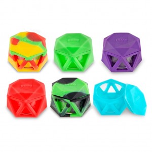 Ooze Geode Silicone & Glass Container - 12ct Display